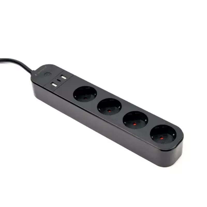 Regleta de enchufes Gembird TSL-PS-S4U-01 Smart 4 salidas AC