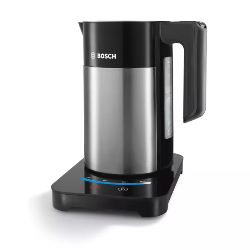 Bosch TWK7203 hervidor de agua 1,7 L 1850 W Negro, Acero inoxidable