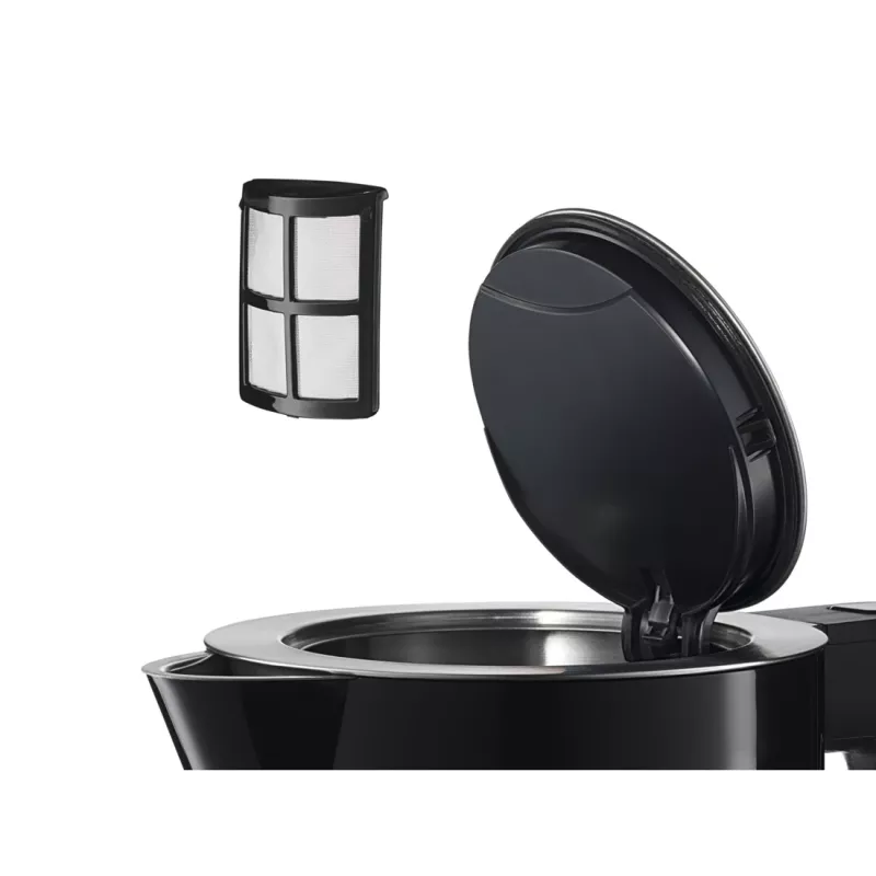 Bosch TWK7203 hervidor de agua 1,7 L 1850 W Negro, Acero inoxidable
