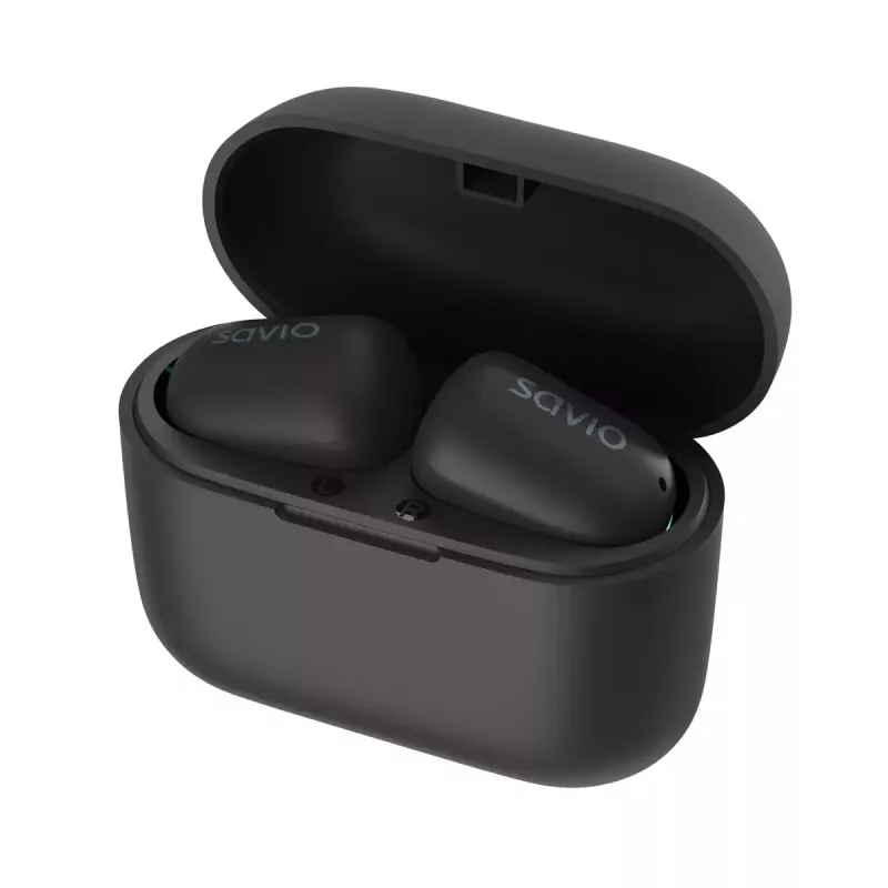 Savio TWS-09 auriculares intraurales True Wireless, Bluetooth 5.1, IPX5, micrófono integrado, 20–20000 Hz, negros
