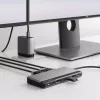 Dock ALOGIC U1CAD-SGR con cable USB 3.2 Gen 1 Type-C Gris 85W