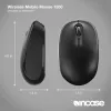 Incase Designed by Microsoft Wireless Mobile 1850 ratón de viaje ambidiestro RF Wireless Óptico