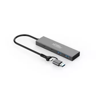 Microconnect UC0066-5G-USB-C-4IN1 hub de interfaces USB-C 4 puertos