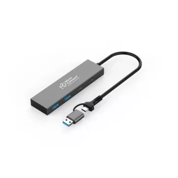 Microconnect UC0066-5G-USB-C-4IN1 hub de interfaces USB-C 4 puertos