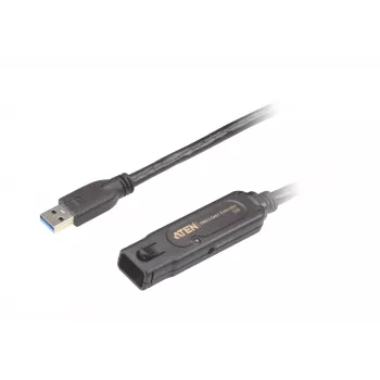 ATEN Cable de extensión USB3.2 Gen1 de 15 m, 15 m, USB A, USB A, USB 3.2 Gen 1 (3.1 Gen 1), 5 Gbit/s, Negro