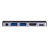 Dock de viaje USB-C ATEN con paso de corriente, Universal, USB Type-C, Negro, Plata