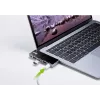 Dock de viaje USB-C ATEN con paso de corriente, Universal, USB Type-C, Negro, Plata