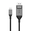 Cable ALOGIC 2m Ultra USB-C macho a DP macho 4K 60Hz LED Blanco