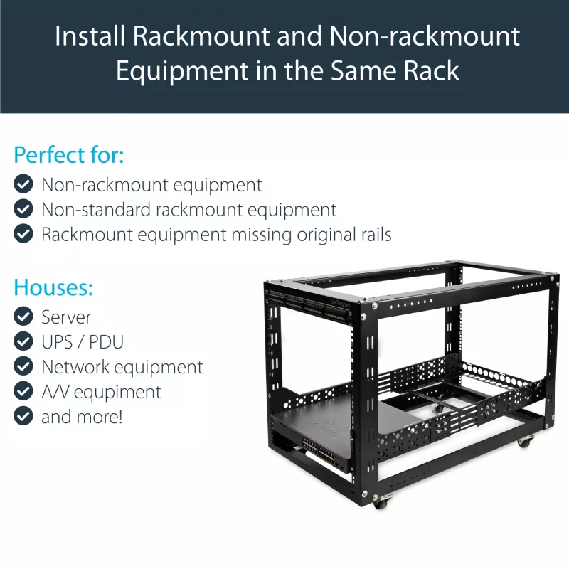StarTech.com Guías de rack universales fijas de 19