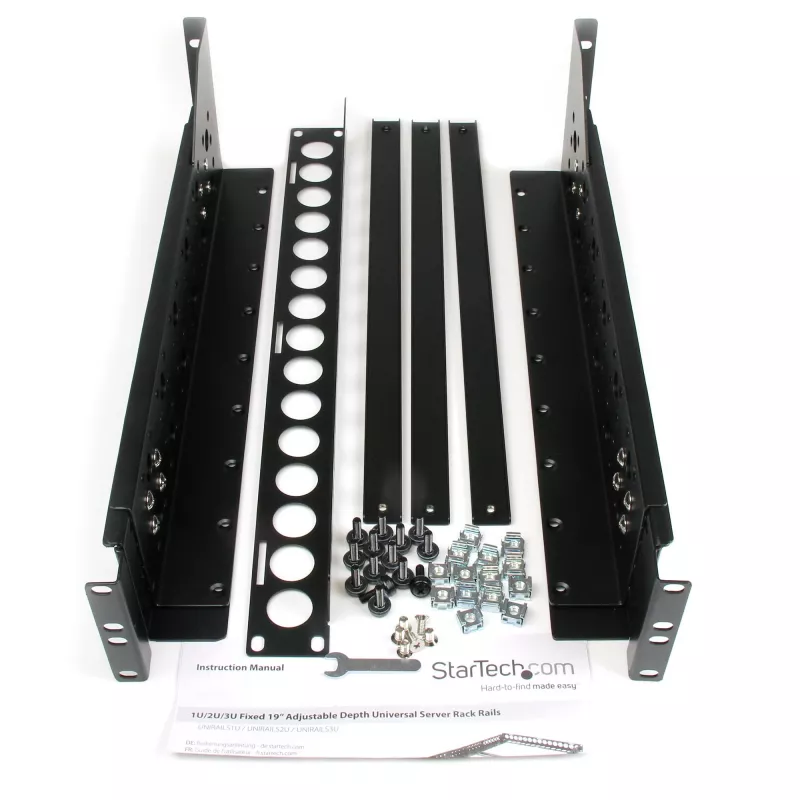 StarTech.com Guías de rack universales fijas de 19