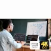 Switch dock KVM USB-C DisplayPort 4K de 2 puertos ATEN con Power Pass-through