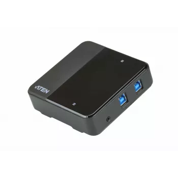 Switch para compartir USB a USB-C de 2 puertos ATEN, 5000 Gbit/s, negro, plástico, 0 - 40 °C, -20 - 60 °C, 0 - 80%