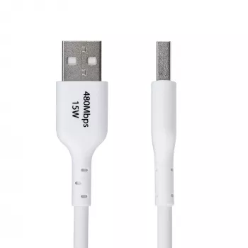 Cable de carga USB-A a USB-C de 3 m (9.8ft) StarTech.com, carga y sincronización, 3A, USB 2.0, funda TPE – cable de carga USB blanco