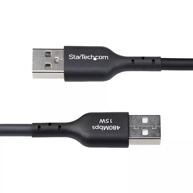 Cable de carga USB-A a USB-C de 4 m (13ft) StarTech.com, carga y sincronización, 3A, USB 2.0, funda TPE – cable de carga USB negro