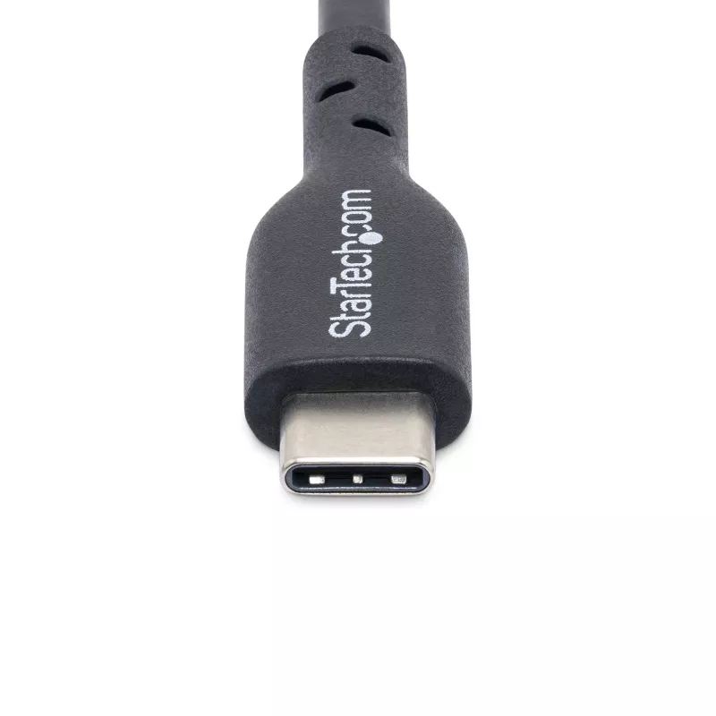 Cable de carga USB-C de 4 m StarTech.com, carga y sincronización, 60W (3A) PD, cable de carga para portátil USB 2.0, funda TPE – cable de carga USB-C negro