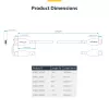 Cable de carga USB-C de 4 m StarTech.com, carga y sincronización, 60W (3A) PD, cable de carga para portátil USB 2.0, funda TPE – cable de carga USB-C negro