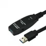 Cable USB Microconnect USB3.0AAF10A USB 3.2 Gen 1 (3.1 Gen 1) 10 m USB A negro