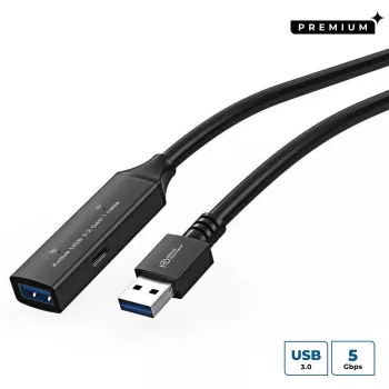 Cable USB Microconnect USB3.0AAF15A USB 3.2 Gen 1 (3.1 Gen 1) 15 m USB A negro