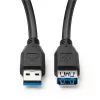 Cable USB Microconnect USB3.0AAF5B USB 3.2 Gen 1 (3.1 Gen 1) 5 m USB A negro