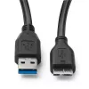 Cable USB Microconnect USB3.0AB05MICRO USB 3.2 Gen 1 (3.1 Gen 1) 0,5 m USB A Micro-USB B negro