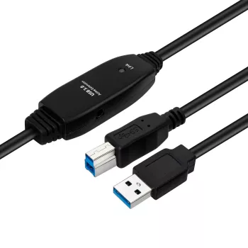 Cable Microconnect Active USB3.0 A-B 7m M-M negro 5 Gbit/s