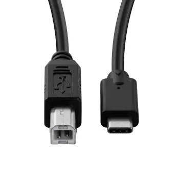 Cable USB Microconnect USB3.1C2B1 USB 2.0 1 m USB C USB B negro