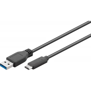 Cable USB Microconnect USB3.1CA05 USB 3.2 Gen 1 (3.1 Gen 1) 0,5 m USB C USB A negro