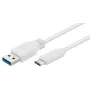 Cable USB Microconnect USB3.1CA1W USB 3.2 Gen 1 (3.1 Gen 1) 1 m USB A USB C blanco