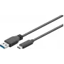 Cable USB Microconnect USB3.1CA3 USB 3.2 Gen 1 (3.1 Gen 1) 3 m USB C USB A negro