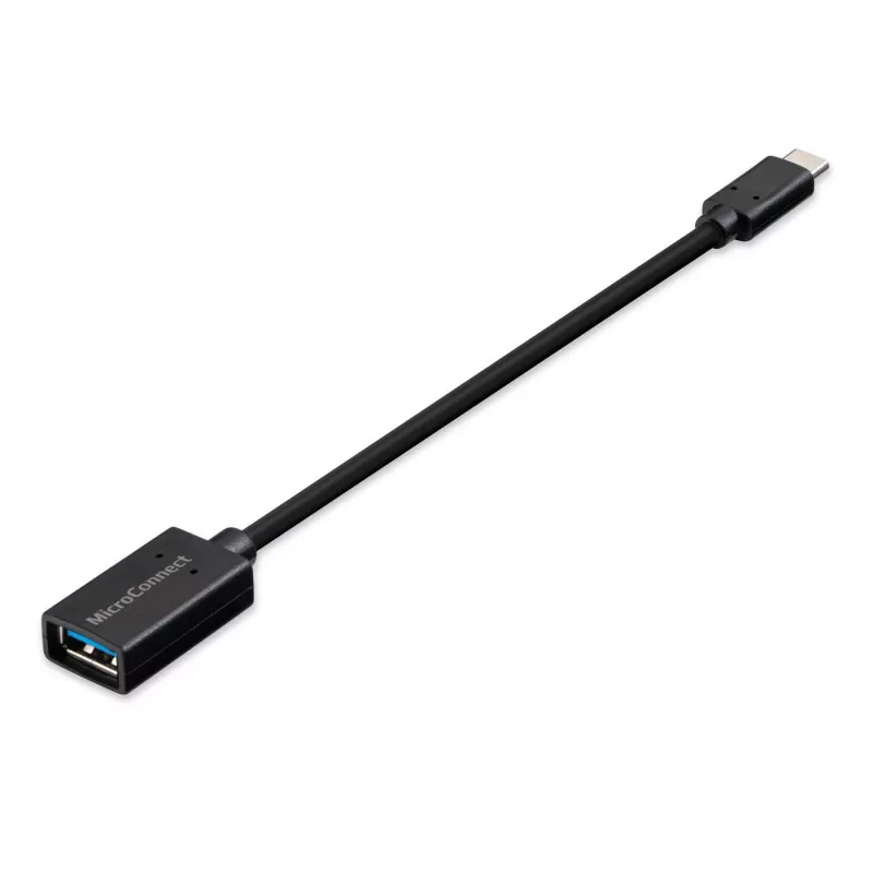 Cable USB Microconnect USB3.1CAF02 USB 3.2 Gen 1 (3.1 Gen 1) 0,2 m USB-C USB-A negro