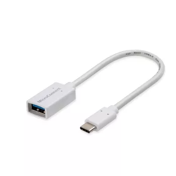 Cable USB Microconnect USB3.1CAF02W USB 3.2 Gen 1 (3.1 Gen 1) 0,2 m USB C USB A blanco