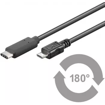 Microconnect USB3.1CAMIB1 Cable USB USB 2.0 1 m USB C Micro-USB B Negro
