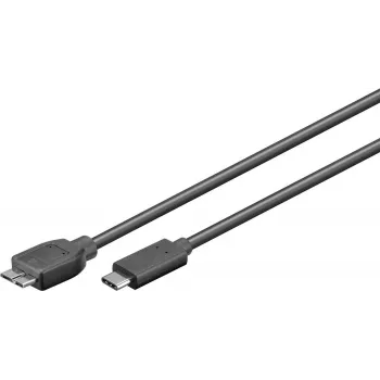 Microconnect USB3.1CAMIB3.06 Cable USB USB 3.2 Gen 2 (3.1 Gen 2) 0,6 m USB C Micro-USB B Negro