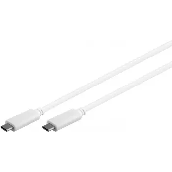 Microconnect USB3.1CC05W Cable USB USB 3.2 Gen 2 (3.1 Gen 2) 0,5 m USB C Blanco