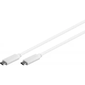Microconnect USB3.1CC1W Cable USB USB 3.2 Gen 2 (3.1 Gen 2) 1 m USB C Blanco