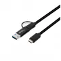Microconnect USB3.1CCA1 Cable USB USB 3.2 Gen 1 (3.1 Gen 1) 1 m USB C Negro