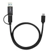 Microconnect USB3.1CCA1 Cable USB USB 3.2 Gen 1 (3.1 Gen 1) 1 m USB C Negro