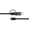 Microconnect USB3.1CCA1 Cable USB USB 3.2 Gen 1 (3.1 Gen 1) 1 m USB C Negro