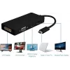 Microconnect USB3.1CCOM10 Adaptador gráfico USB 3840 x 2160 píxeles Negro