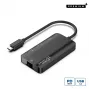 Microconnect USB3.1CCOM16 Dock/Replicador de puertos para portátil con cable USB 3.2 Gen 1 (3.1 Gen 1) Type-C Gris