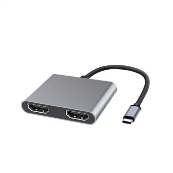 Microconnect USB3.1CHDMIX2 Adaptador gráfico USB Negro