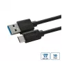 Microconnect USB3.2CA0.25 Cable USB USB 3.2 Gen 2 (3.1 Gen 2) 0,25 m USB A USB C Negro