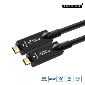 MicroConnect USB3.2CC10OP Cable USB USB 3.2 Gen 2 (3.1 Gen 2) 10 m USB-C Negro