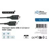 Cable USB Microconnect USB3.2CC15OP 15 m USB-C Negro 10 Gbit/s