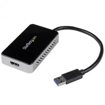StarTech.com Adaptador USB 3.0 a HDMI con 1x USB, convertidor USB a monitor HDMI para Windows (sin soporte para macOS/ChromeOS/Linux) - TAA