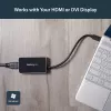 StarTech.com Adaptador USB 3.0 a HDMI con 1x USB, convertidor USB a monitor HDMI para Windows (sin soporte para macOS/ChromeOS/Linux) - TAA
