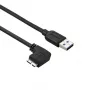 StarTech.com Cable Micro-USB 3.0 esbelto – M/M – Micro-USB acodado a la izquierda – 1 m (3 ft)