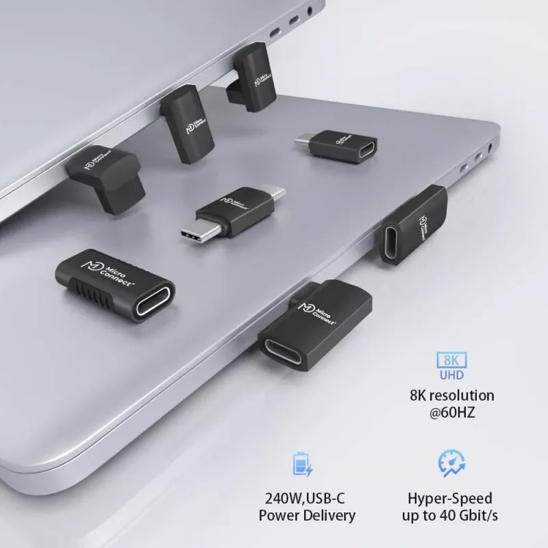 MicroConnect Premium adaptador USB4 USB-C, 40 Gbit/s, 240 W (USB4-CC-240W)