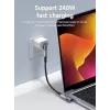 MicroConnect Premium USB4 USB-C adaptador acodado, 40 Gbps, 240 W (USB4-CCFA-240W)