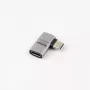 MicroConnect Premium USB4 USB-C adaptador acodado, 40 Gbps, 240 W (USB4-CCFA-240W)